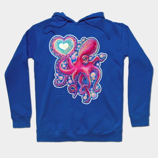 Octo Love Hoodie by Katie Clark Art